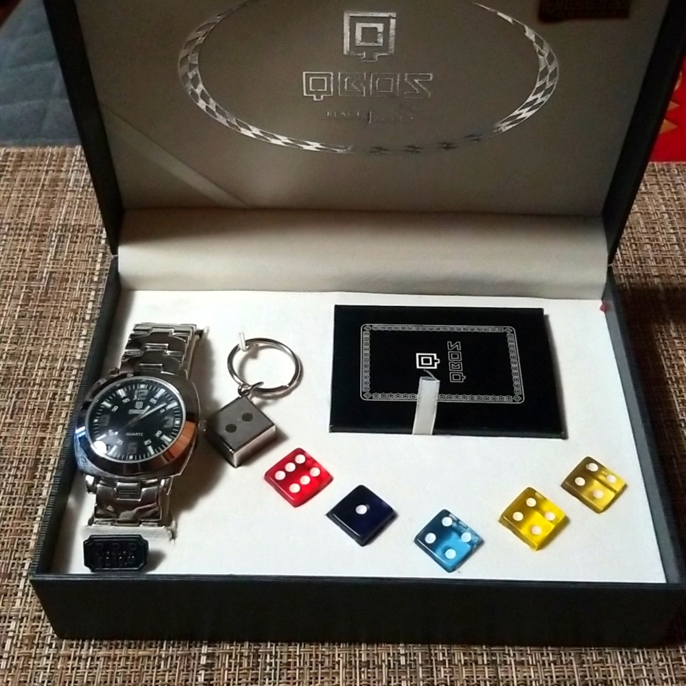 Qbos Black Jack Watch +accessories